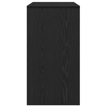 vidaXL Κονσόλα Τραπεζιού Μαύρη Δρυς 89x41x76,5cm από Τεχνητό Ξύλο 1 τεμ.
