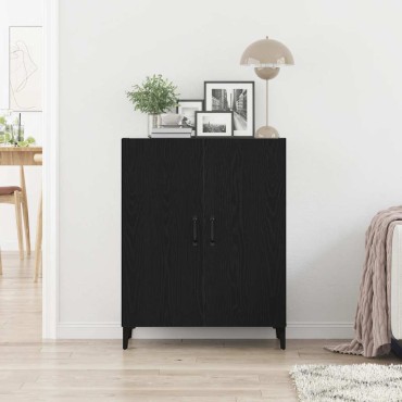 vidaXL Μπουφές Μαύρης Δρυός 69,5x34x90cm από Τεχνητό Ξύλο 1 τεμ.