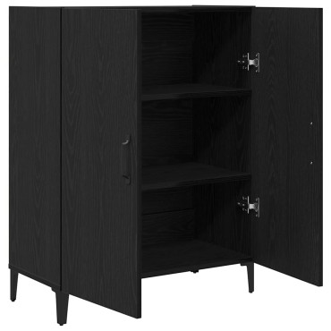 vidaXL Μπουφές Μαύρης Δρυός 69,5x34x90cm από Τεχνητό Ξύλο 1 τεμ.