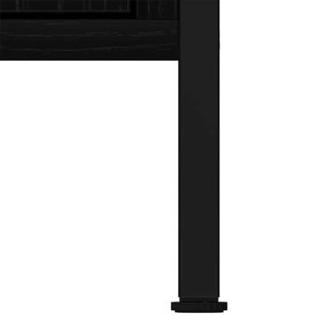 vidaXL Ντουλάπι Νιπτήρα Μπάνιου Μαύρο Δρυς 60x30x60cm από Τεχνητό Ξύλο 1 τεμ.