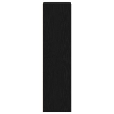 vidaXL Βιβλιοθήκη Μαύρη Δρυς 36x30x114cm από Τεχνητό Ξύλο 1 τεμ.
