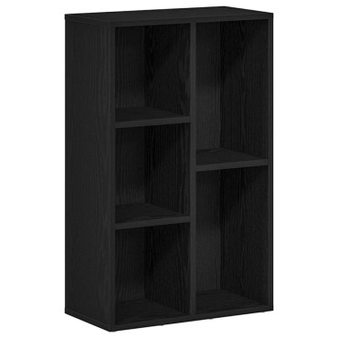 vidaXL Βιβλιοθήκη Μαύρη Δρυς 50x25x80cm από Τεχνητό Ξύλο 1 τεμ.