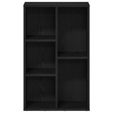 vidaXL Βιβλιοθήκη Μαύρη Δρυς 50x25x80cm από Τεχνητό Ξύλο 1 τεμ.