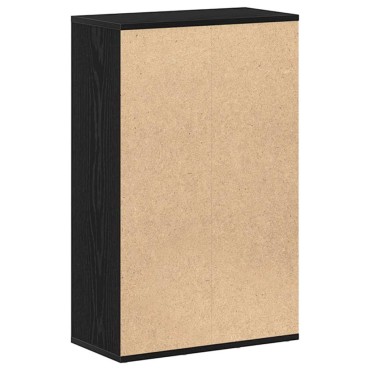 vidaXL Βιβλιοθήκη Μαύρη Δρυς 50x25x80cm από Τεχνητό Ξύλο 1 τεμ.