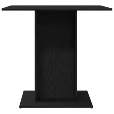 vidaXL Τραπεζαρία Μαύρη Δρυς 80x80x75cm από Τεχνητό Ξύλο 1 τεμ.
