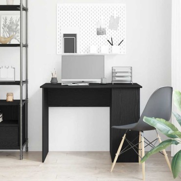 vidaXL Γραφείο Μαύρη Δρυς 100x55x75cm από Τεχνητό Ξύλο 1 τεμ.