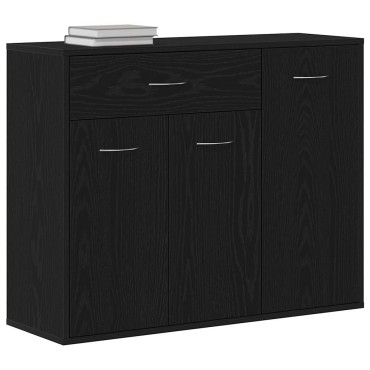 vidaXL Μπουφές από Μαύρη Δρυς 88x30x70cm από Τεχνητό Ξύλο 1 τεμ.