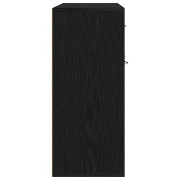 vidaXL Μπουφές από Μαύρη Δρυς 88x30x70cm από Τεχνητό Ξύλο 1 τεμ.