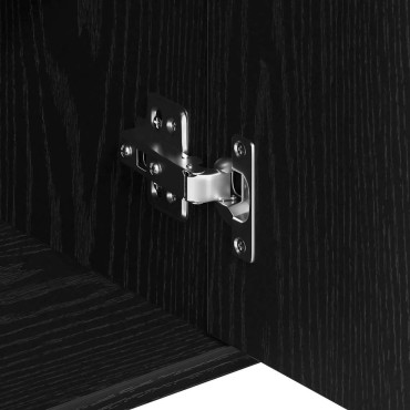 vidaXL Μπουφές από Μαύρη Δρυς 88x30x70cm από Τεχνητό Ξύλο 1 τεμ.