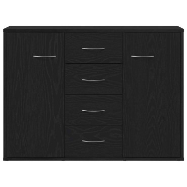 vidaXL Μπουφές από Μαύρη Δρυς 88x30x64cm από Τεχνητό Ξύλο 1 τεμ.
