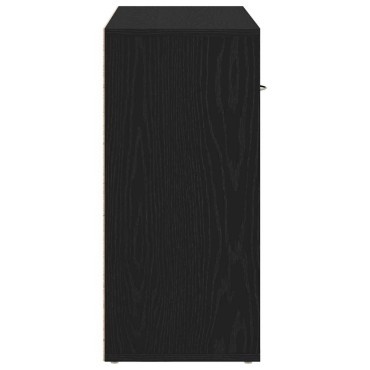 vidaXL Μπουφές από Μαύρη Δρυς 88x30x64cm από Τεχνητό Ξύλο 1 τεμ.
