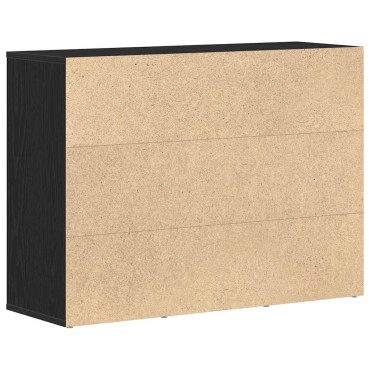 vidaXL Μπουφές από Μαύρη Δρυς 88x30x64cm από Τεχνητό Ξύλο 1 τεμ.