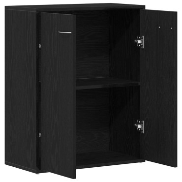 vidaXL Μπουφές Μαύρος Δρυς 60x30x75cm από Τεχνητό Ξύλο 1 τεμ.