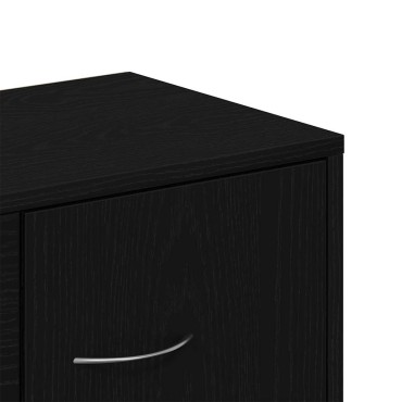 vidaXL Μπουφές Μαύρος Δρυς 60x30x75cm από Τεχνητό Ξύλο 1 τεμ.