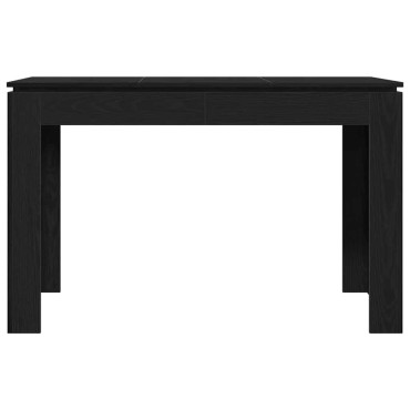 vidaXL Τραπεζαρία Μαύρη Δρυς 120x60x76cm από Τεχνητό Ξύλο 1 τεμ.