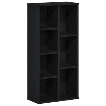 vidaXL Βιβλιοθήκη Μαύρη Δρυς 50x25x104cm από Τεχνητό Ξύλο 1 τεμ.