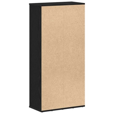 vidaXL Βιβλιοθήκη Μαύρη Δρυς 50x25x104cm από Τεχνητό Ξύλο 1 τεμ.