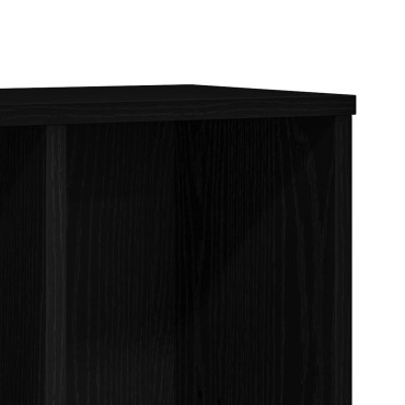 vidaXL Βιβλιοθήκη Μαύρη Δρυς 50x25x104cm από Τεχνητό Ξύλο 1 τεμ.