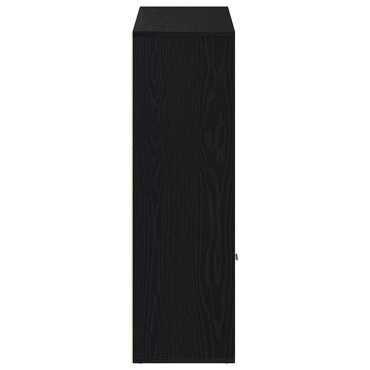 vidaXL Βιβλιοθήκη Μαύρη Δρυς 98x29x97,5cm από Τεχνητό Ξύλο 1 τεμ.