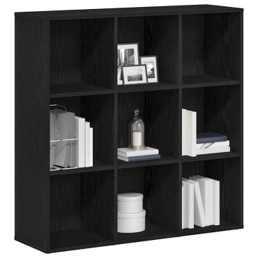 vidaXL Βιβλιοθήκη Μαύρη Δρυς 98x29x97,5cm από Τεχνητό Ξύλο 1 τεμ.