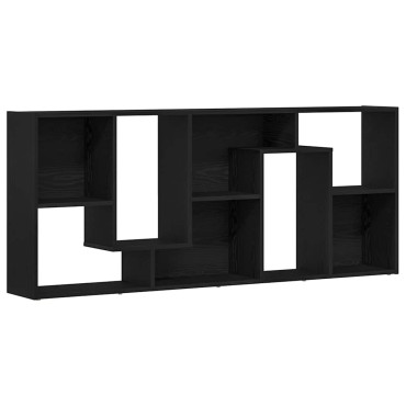 vidaXL Βιβλιοθήκη Μαύρη Δρυς 67x24x161cm από Τεχνητό Ξύλο 1 τεμ.