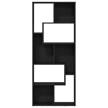 vidaXL Βιβλιοθήκη Μαύρη Δρυς 67x24x161cm από Τεχνητό Ξύλο 1 τεμ.