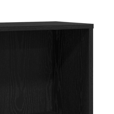 vidaXL Βιβλιοθήκη Μαύρη Δρυς 67x24x161cm από Τεχνητό Ξύλο 1 τεμ.
