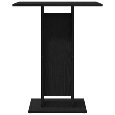vidaXL Τραπέζι Μπιστρό Μαύρο Δρυς 60x60x75cm από Τεχνητό Ξύλο 1 τεμ.