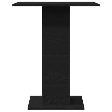 vidaXL Τραπέζι Μπιστρό Μαύρο Δρυς 60x60x75cm από Τεχνητό Ξύλο 1 τεμ.