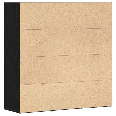 vidaXL Βιβλιοθήκη Μαύρη Δρυς 90x28x90cm από Τεχνητό Ξύλο 1 τεμ.