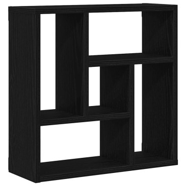 vidaXL Ράφι Τοίχου Μαύρη Δρυς 45x16x45cm από Τεχνητό Ξύλο 1 τεμ.
