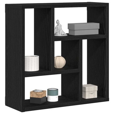 vidaXL Ράφι Τοίχου Μαύρη Δρυς 45x16x45cm από Τεχνητό Ξύλο 1 τεμ.