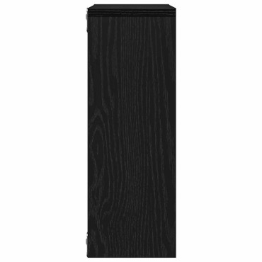 vidaXL Ράφι Τοίχου Μαύρη Δρυς 45x16x45cm από Τεχνητό Ξύλο 1 τεμ.