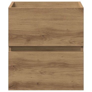 vidaXL Ντουλάπι Νιπτήρα Μπάνιου Χειροποίητο Δρυς 41x38,5x45cm από Τεχνητό Ξύλο 1 τεμ.