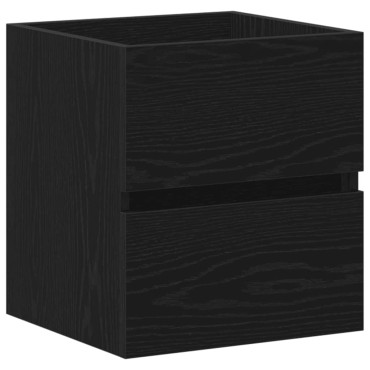 vidaXL Ντουλάπι Νιπτήρα Μπάνιου Μαύρο Δρυς 41x38,5x45cm από Τεχνητό Ξύλο 1 τεμ.