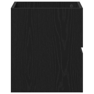 vidaXL Ντουλάπι Νιπτήρα Μπάνιου Μαύρο Δρυς 41x38,5x45cm από Τεχνητό Ξύλο 1 τεμ.