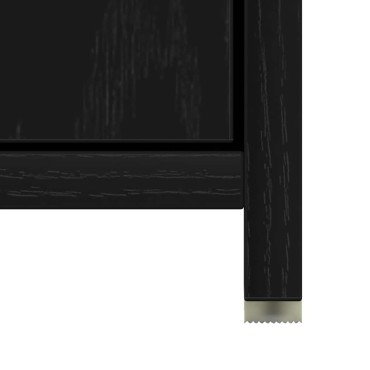 vidaXL Ντουλάπι Μπάνιου Μαύρο Δρυς 30x30x183,5cm από Τεχνητό Ξύλο