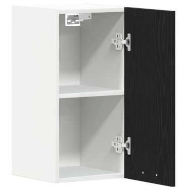 vidaXL Κρεμαστό Ντουλάπι Μαύρο Δρυς 30x31x60cm από Τεχνητό Ξύλο 1 τεμ.