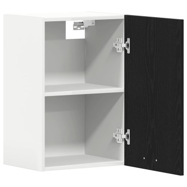 vidaXL Κρεμαστό Ντουλάπι Μαύρο Δρυς 40x31x60cm από Τεχνητό Ξύλο 1 τεμ.