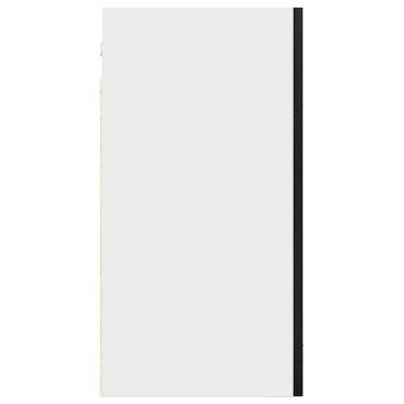 vidaXL Κρεμαστό Ντουλάπι Μαύρο Δρυς 40x31x60cm από Τεχνητό Ξύλο 1 τεμ.