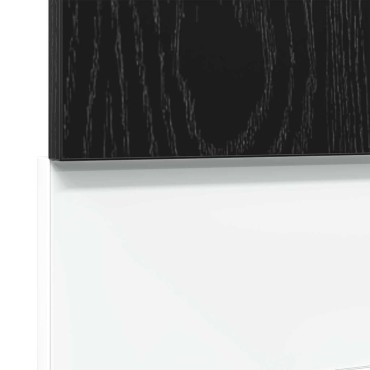 vidaXL Πλαίσιο Πλυντηρίου Πιάτων Lyon Μαύρο Δρυς 45x1,5x67cm από Τεχνητό Ξύλο