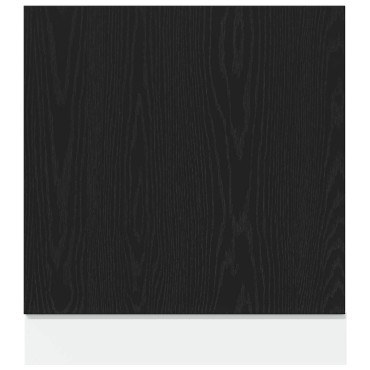 vidaXL Πλαίσιο Πλυντηρίου Πιάτων Lyon Μαύρο Δρυς 60x1,5x67cm από Τεχνητό Ξύλο