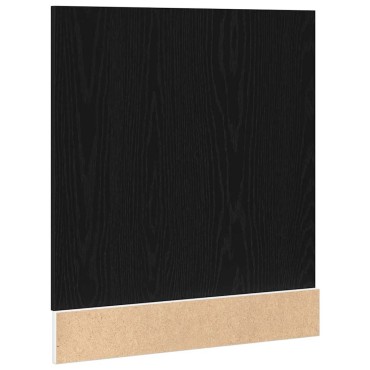 vidaXL Πλαίσιο Πλυντηρίου Πιάτων Lyon Μαύρο Δρυς 60x1,5x67cm από Τεχνητό Ξύλο