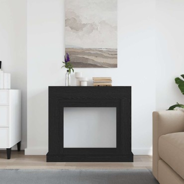 vidaXL Πλαίσιο Τζακιού από Μαύρη Δρυ 100x30x87,5 εκ. από Τεχνητό Ξύλο