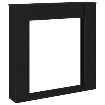 vidaXL Πλαίσιο Τζακιού από Μαύρη Δρυ 100x20x100 εκ. από Τεχνητό Ξύλο