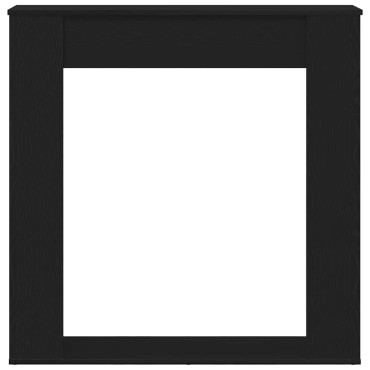 vidaXL Πλαίσιο Τζακιού από Μαύρη Δρυ 100x20x100 εκ. από Τεχνητό Ξύλο