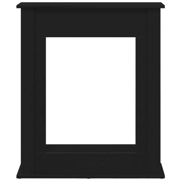 vidaXL Πλαίσιο Τζακιού από Μαύρη Δρυ 75x20x87,5 εκ. από Τεχνητό Ξύλο