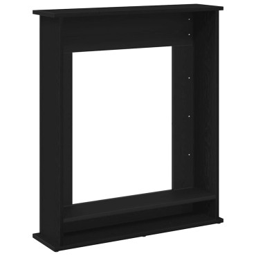 vidaXL Πλαίσιο Τζακιού από Μαύρη Δρυ 75x20x87,5 εκ. από Τεχνητό Ξύλο