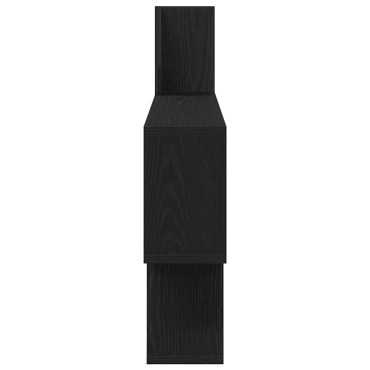 vidaXL Ράφι Τοίχου Μαύρη Δρυς 100x15x70cm από Τεχνητό Ξύλο 1 τεμ.