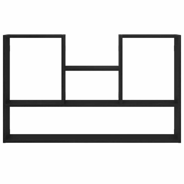 vidaXL Ράφι Τοίχου Μαύρη Δρυς 99x15x60cm από Τεχνητό Ξύλο 1 τεμ.